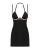 Obsessive Selinne chemise & thong - еротична сорочка та стрінги, XL/XXL (чорний)